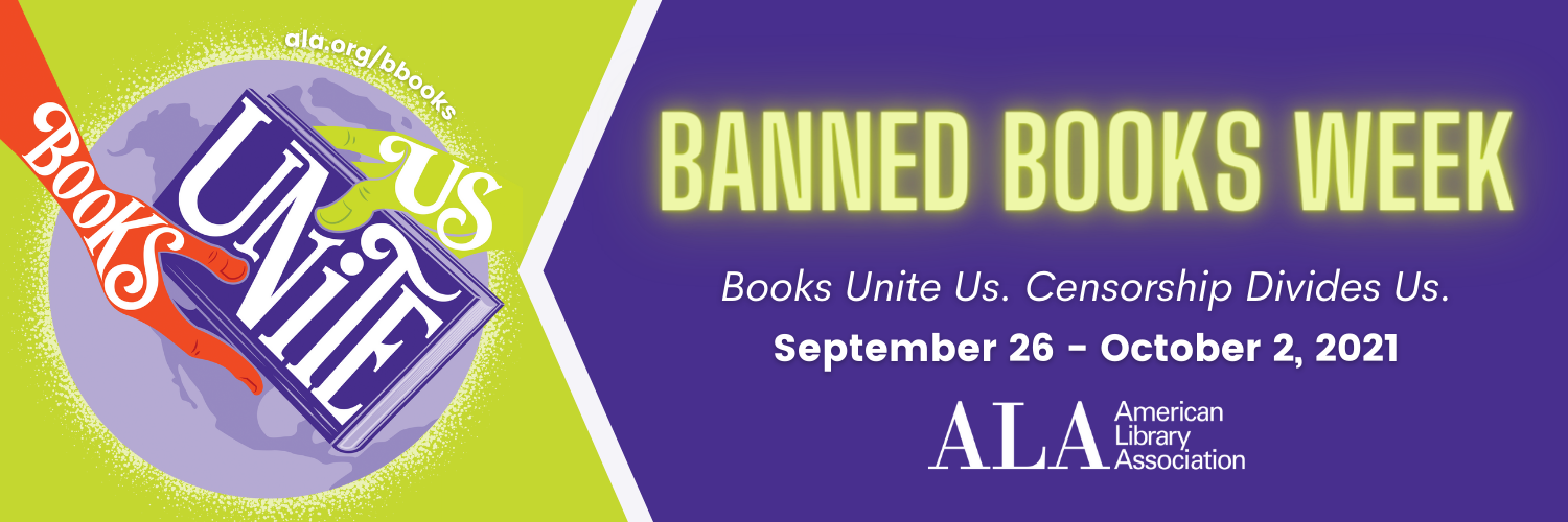books united banned books week banner